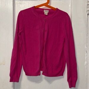 Crewcuts Vibrant Pink Cardigan Sweater